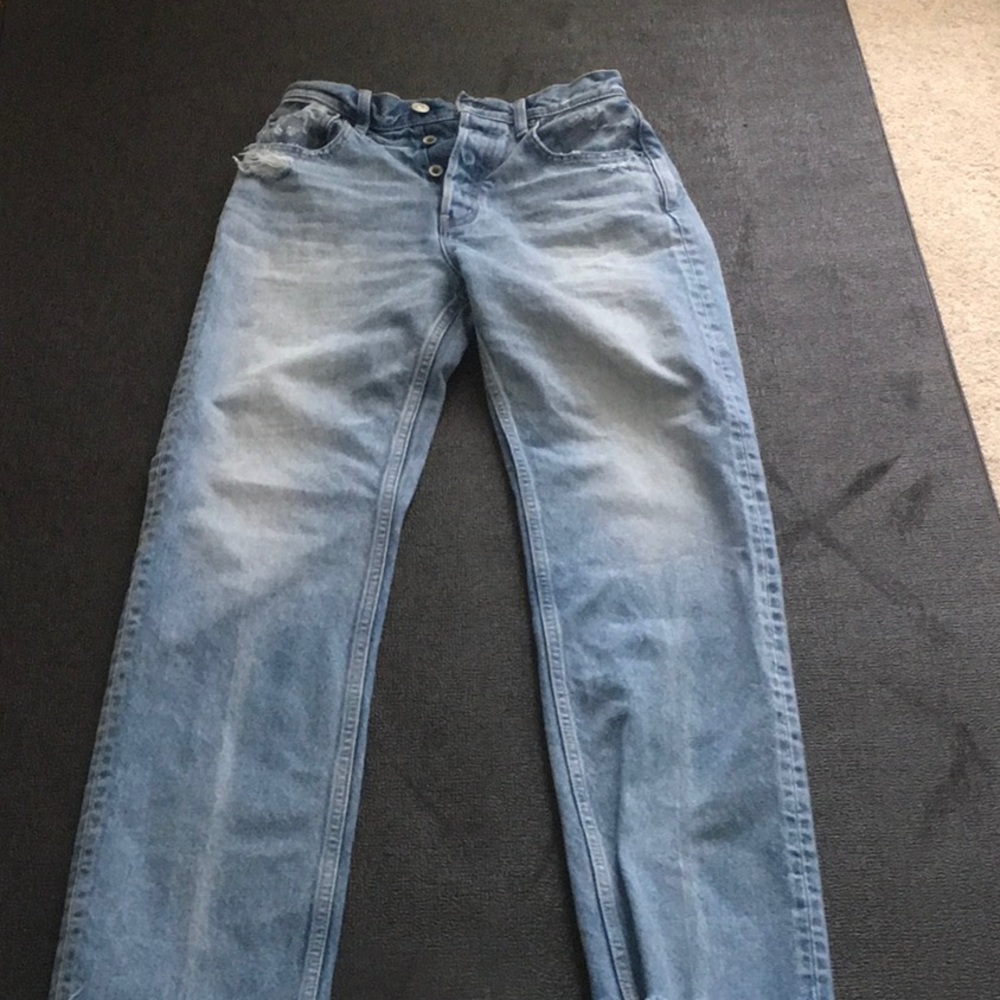 Moussy hi rise, Ashley, wide leg distressed jeans- Size26